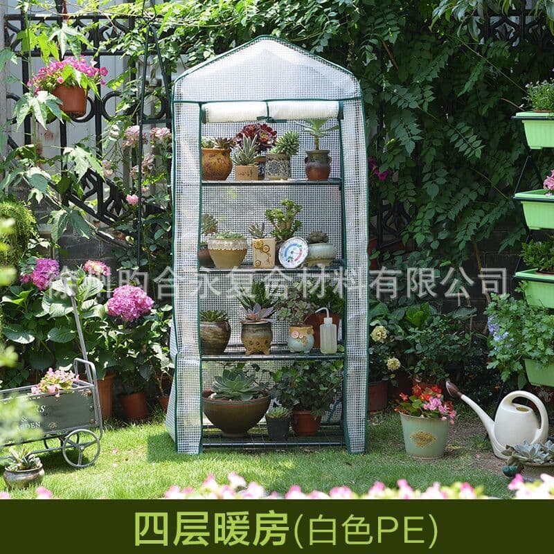 Garden greenhouse flower stand plant planting insulation waterproof defense greenhouse flower room outdoor greenhouse indoor and outdoor planting shed