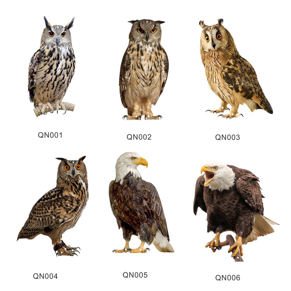 QN001-012 Cross-border Hanging Decor Owl, American Bald Eagle Home Garden Yard Ornament Hanging