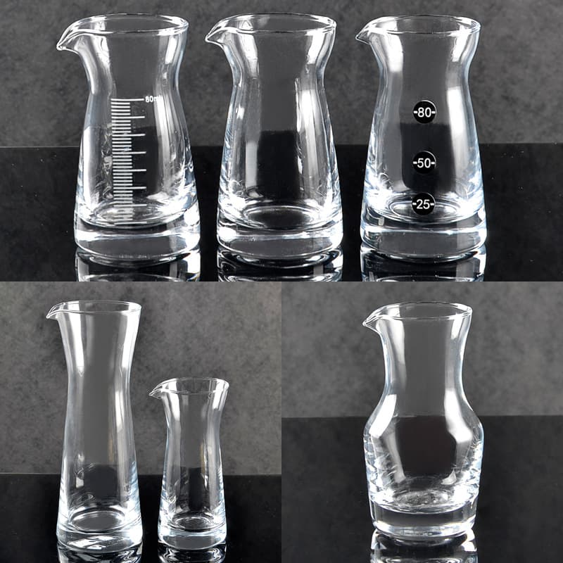 Wholesale liquor dispensers, decanters for spirits, household glass decanters with graduations, small wine bottles for restaurants and wineries