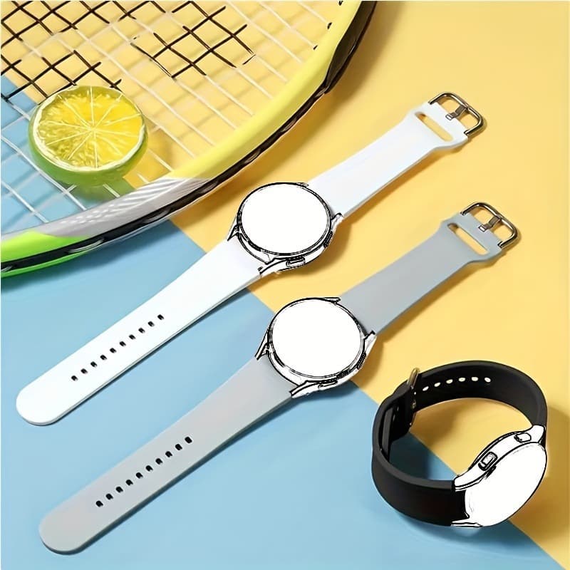 2025 New Cross-border Drop Shipping Sporty Buckle Silicone Strap for Watch 6/5/4