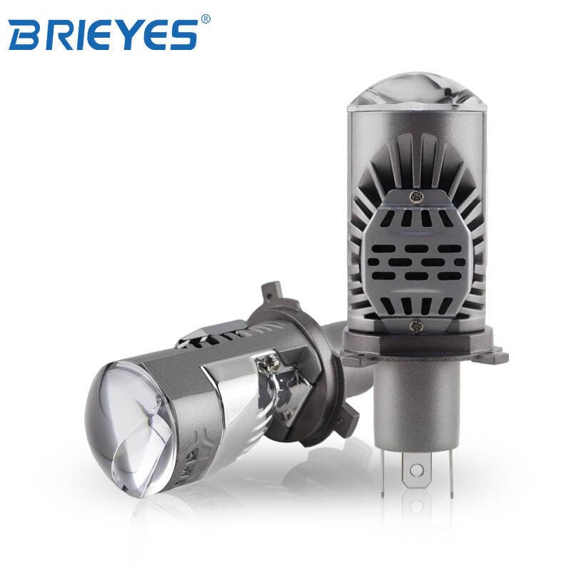 Upgraded version of flat tangent double light lens LED lamp H4 high brightness 45W trapezoidal light type HS1 9-60V universal automobile and motorcycle