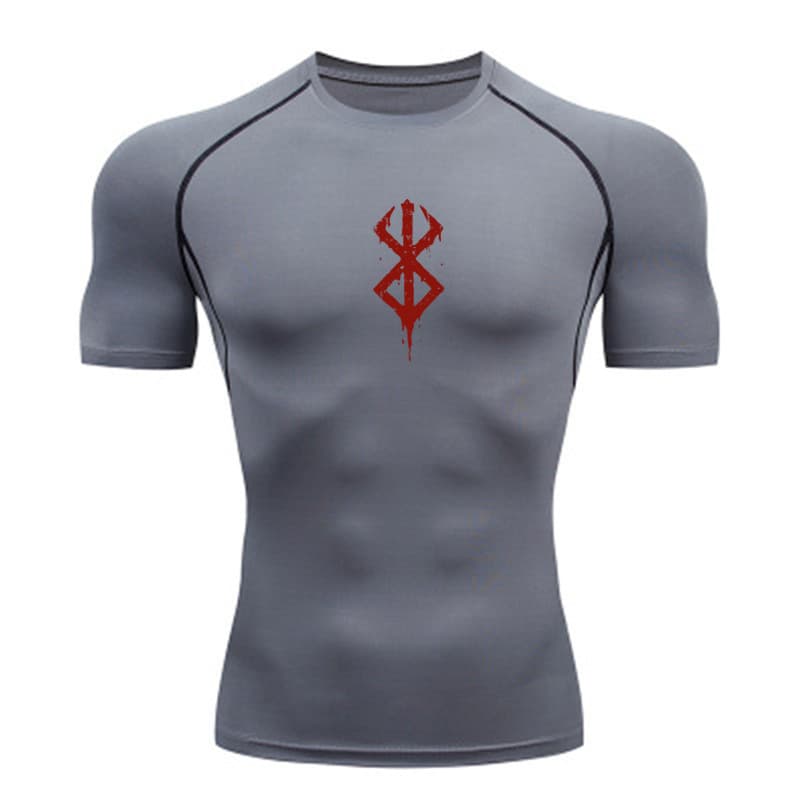 2026 T-shirt short-sleeved quick-drying sports tights gym training tights cross-border men's manufacturer wholesale