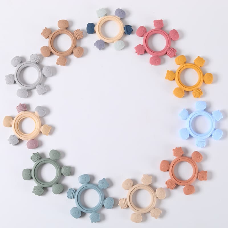 Baby Food-Grade Silicone Bracelet Teething Toy for Infants, Educational Teether, Chewable, Mother & Baby Supplies