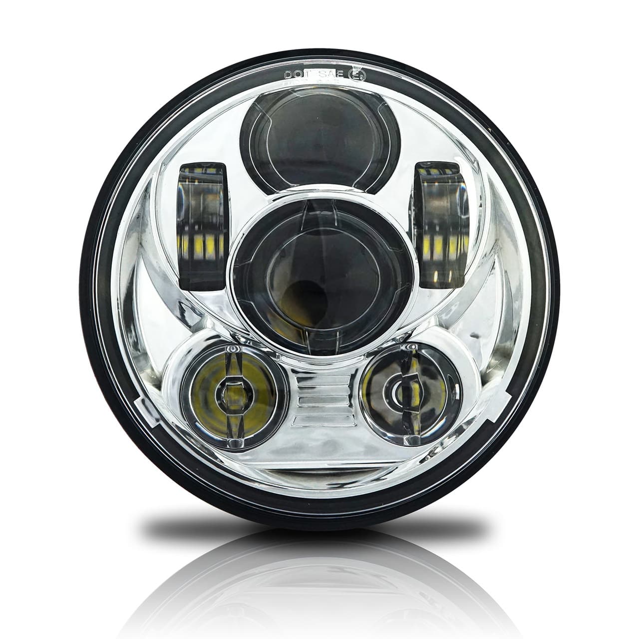 Compatible with 5.75-inch Harley LED Headlight 45W Harley Davidson High/Low Beam Modified Headlight