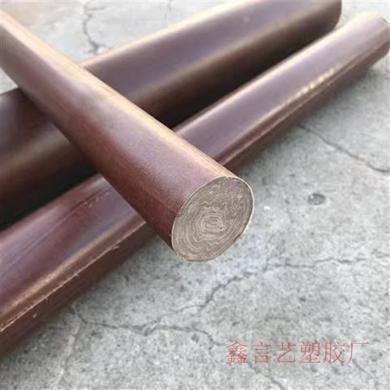Bakelite Rod Diameter 8-250mm Solid Round Bar Phenolic Laminated Cloth Rod Insulation Bakelite Cloth Rod Cut to Size