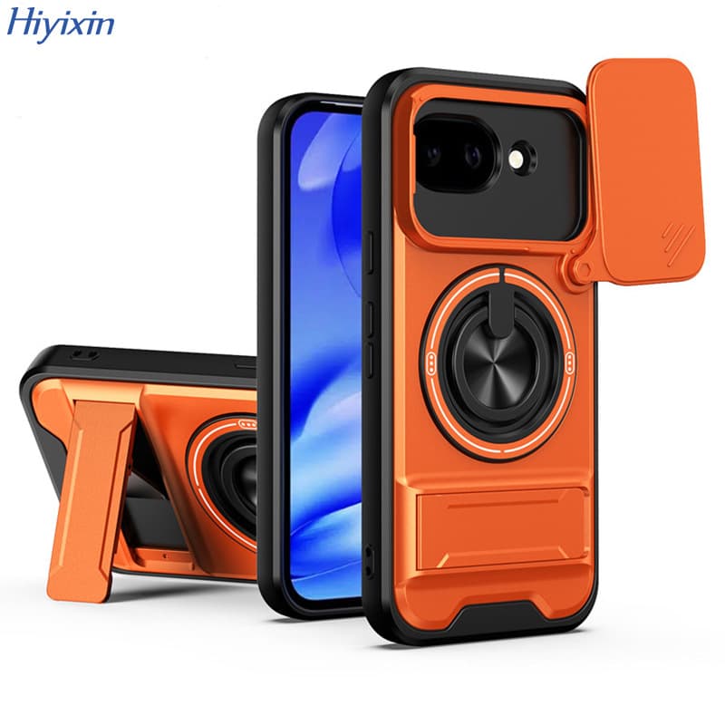 Compatible with Google 10a Rotating Ring Stand Shockproof Case 9 Pro XL Sliding Window Lens Protection Stand Shunjia Protective Cover