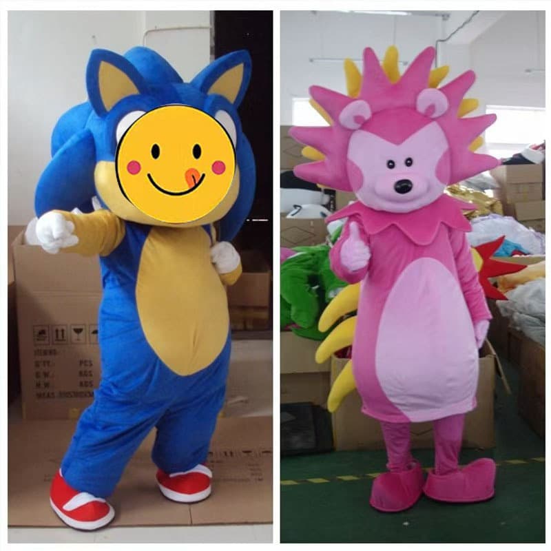 Sonic the Hedgehog Cartoon Character Costume Prop Mascot Toy Doll Performance Costume Little Gudong