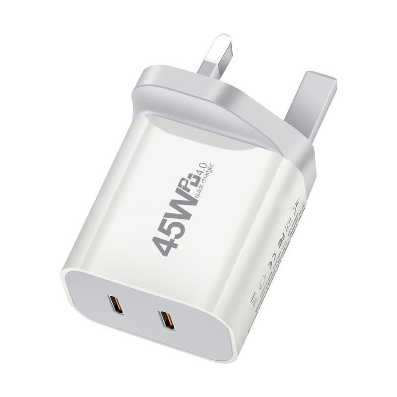45W Australia Standard PD Charger 45W Dual PD Adapter for iPhone 16X 45W GaN Charger