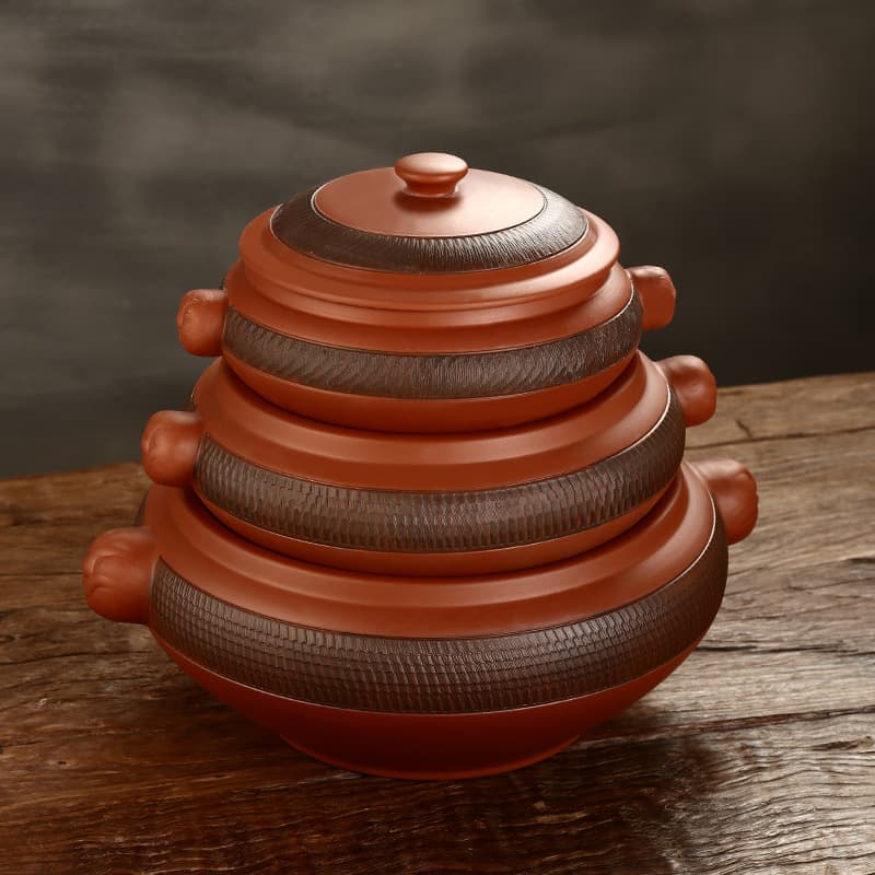 Yunnan Jianshui Steamer Steam Clay Pot Steamed Pot Chicken Household Commercial Air Pot Ceramic Steamer Non-Zisha Sweating Chicken Pot