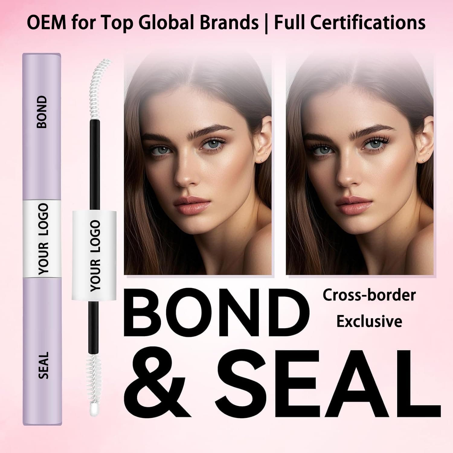 False eyelash glue, self-grafting and shaping super sticky transparent novice quick-drying waterproof eyelash glue