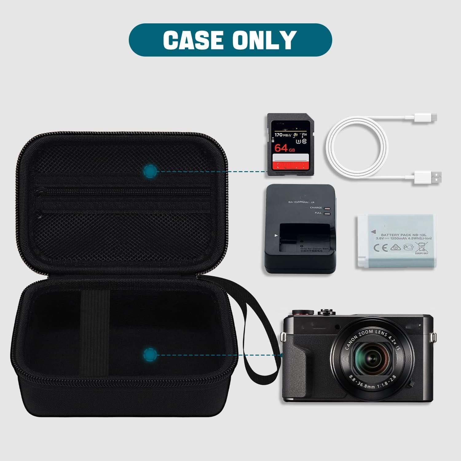 Compatible with Canon G7X Mark II G7X Mark III G9 X Mark II Digital Camera Case EVA Bag