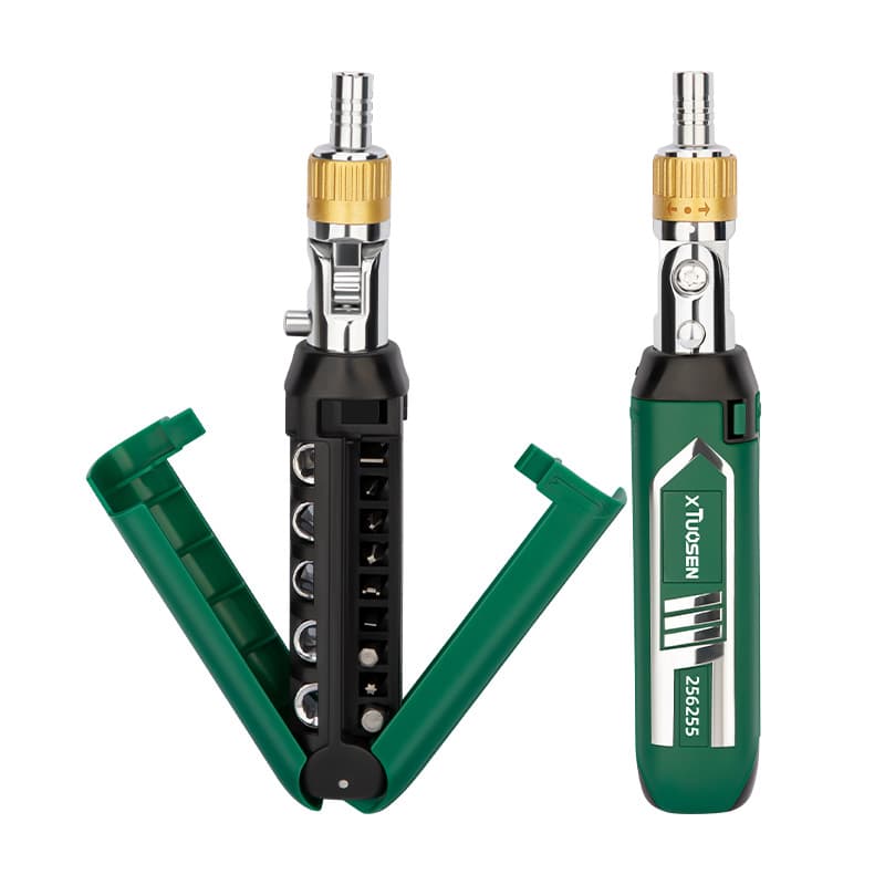 Tuosen Repair Tool Flathead Phillips Ratchet Screwdriver Bit Set Multi-Function Screwdriver Kit