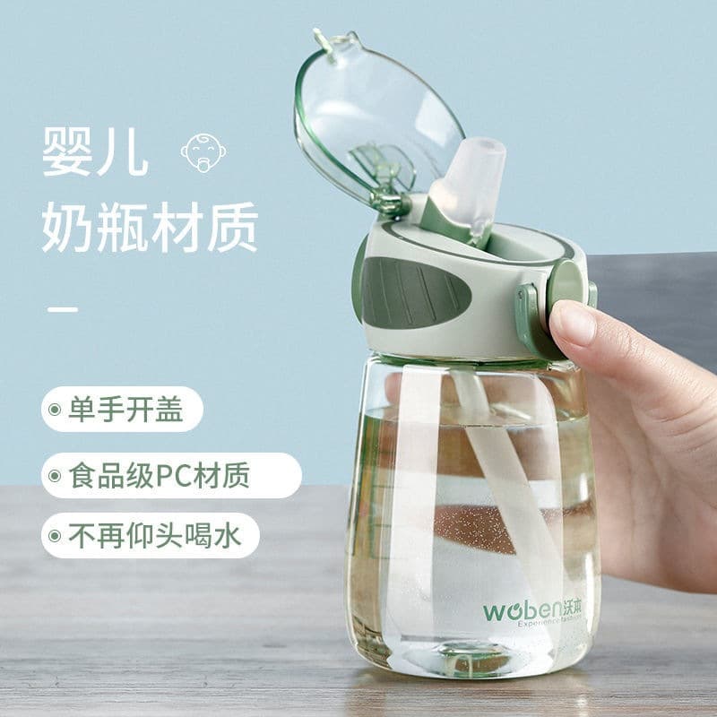Cute Portable Straw Cup for Women, Kids, Students, Pregnant Women, and Adults - Summer Essential, High Appearance, Baby Bottle Style