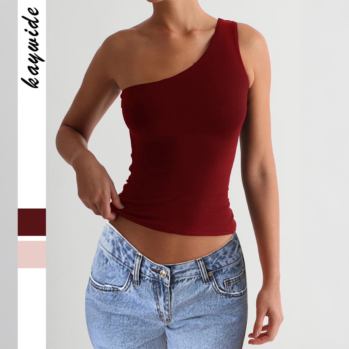 2026 Summer Amazon Independent Store European and American Y2K Yoga Versatile Off-Shoulder Fitness T-Shirt Vest Top