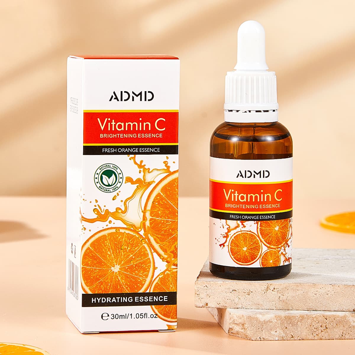 [Cross-border Exclusive] Vitamin C Serum Hydrating Moisturizing Repairing Skin Base Liquid Youthful Delicate Facial Essence