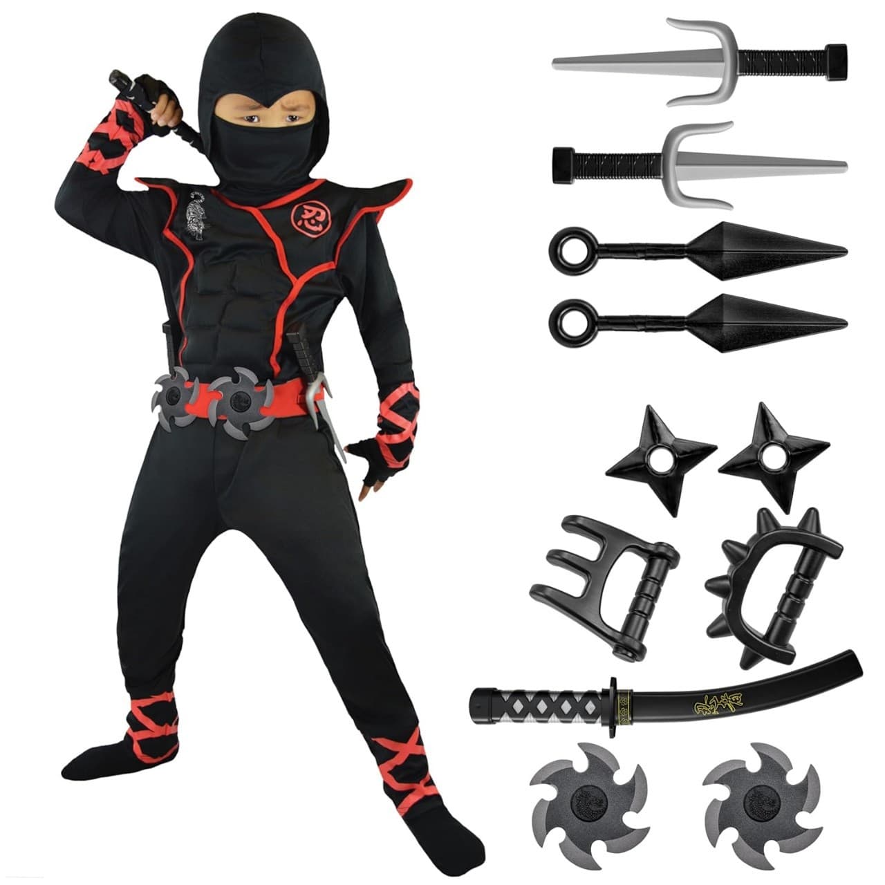 New Halloween Cosplay Anime Costume for Kids Performance Naruto Outfit Samurai Ninja Costume