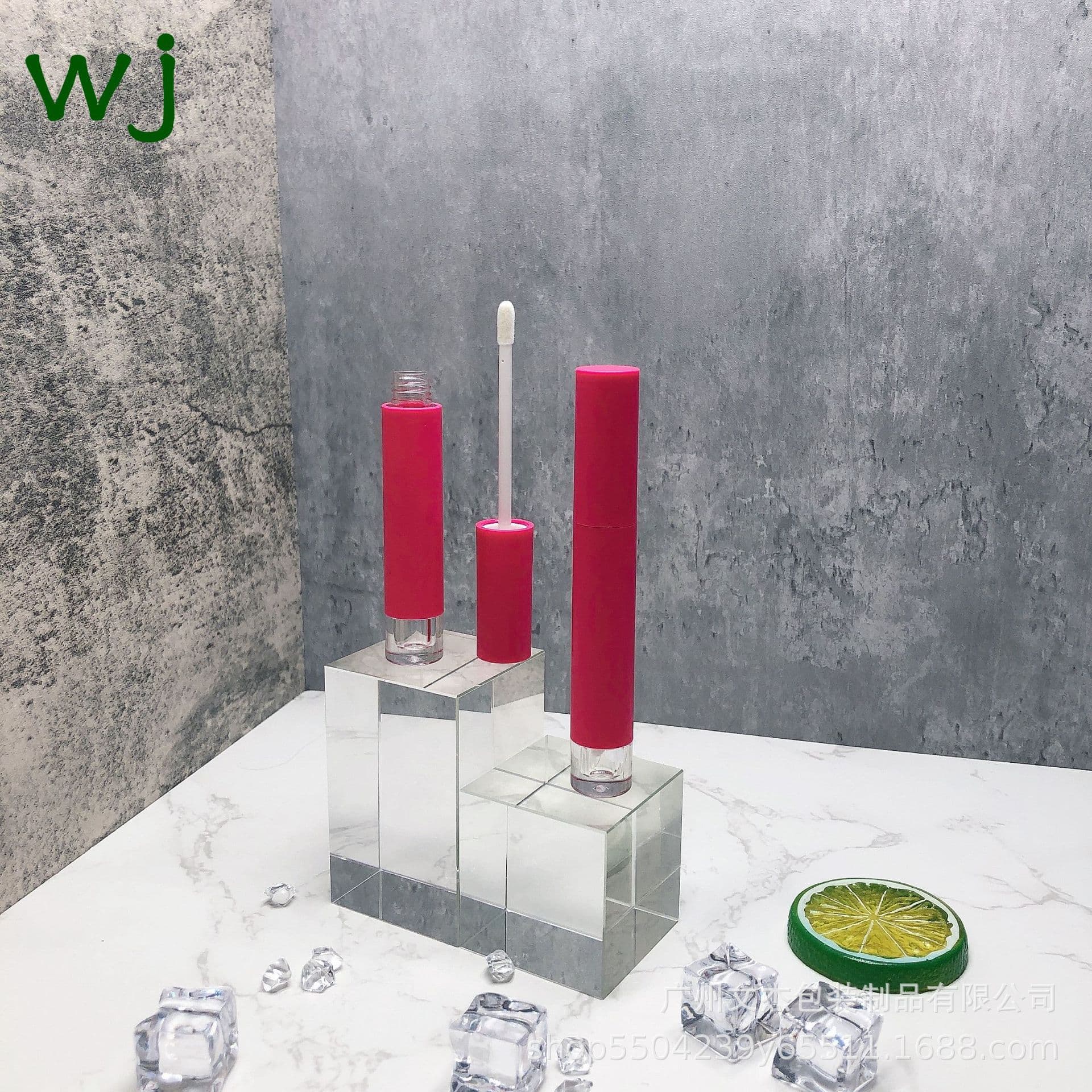 Factory Custom New 2ml Double-Layer Lip Gloss Tube Empty Lip Gloss Bottle Lipstick Tube Round Lip Gloss Bottle Cosmetic Packaging