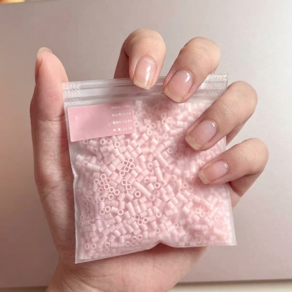 New 8x8 Fuse Bead Storage Bag, Dustproof and Waterproof, No-Hole, Convenient Home Sorting and Organizing Zipper Pouch