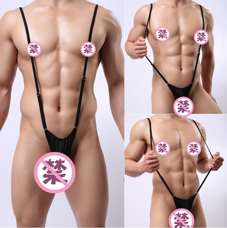 European and American Adjustable Bodysuit T-Back Men's Underwear Sexy Lingerie 8353