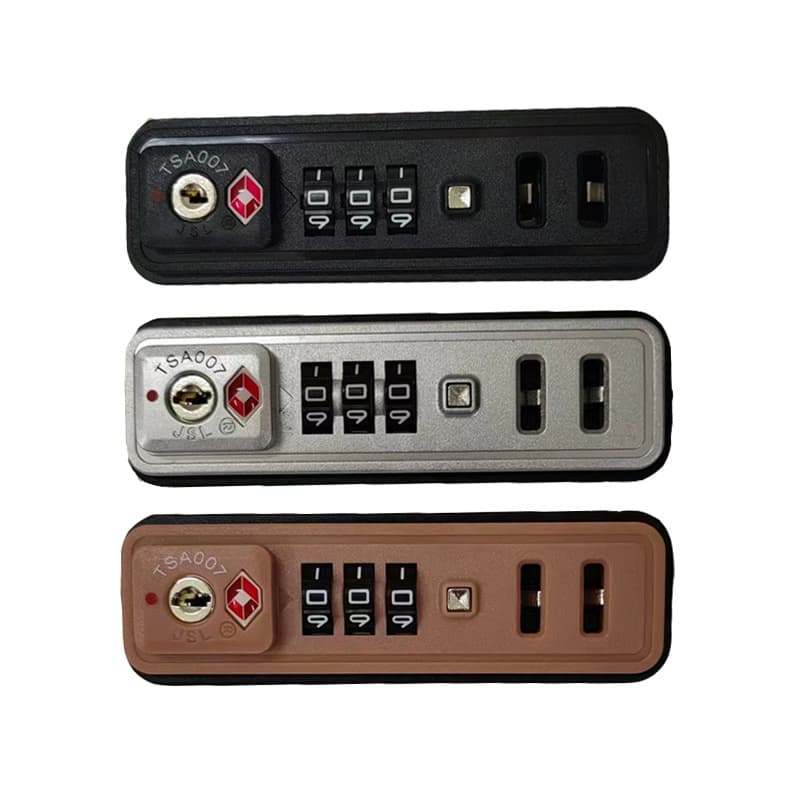 JSL TSA007 Combination Lock Zipper Luggage Lock Replacement Suitcase Fixed Lock Trolley Case Repair Parts Customs Lock
