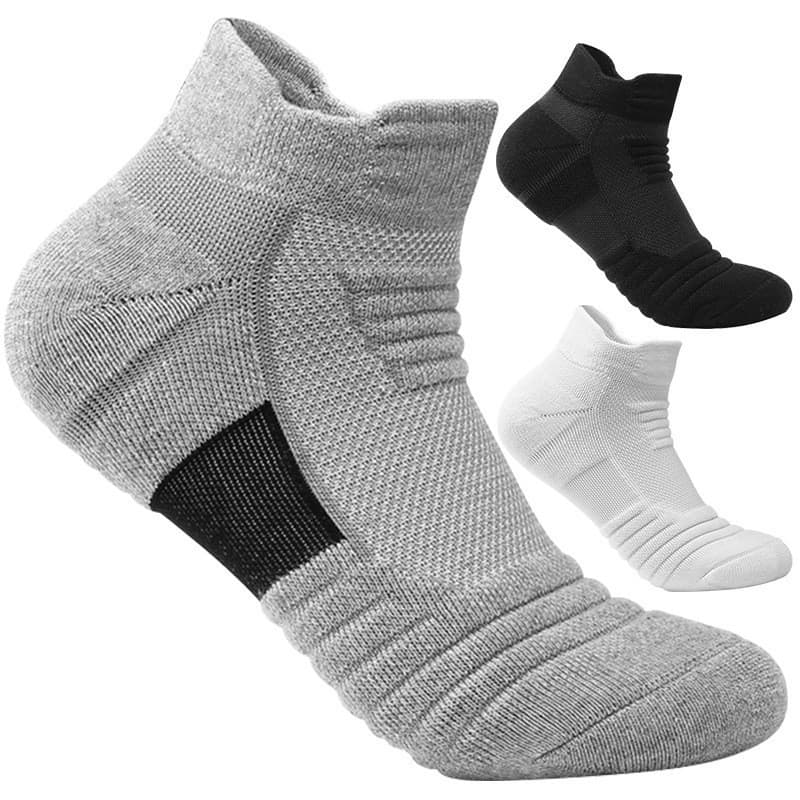 Sports Socks Basketball Socks Men's Short Mid High Top Towel Bottom Breathable Anti-Slip Odor Zhuji Running Socks Moisture Wicking Long Tube
