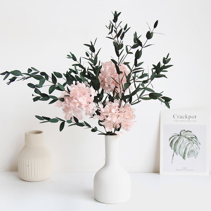 Rhapsody 40CM immortal fine leaf hydrangea bouquet high-end dried flowers real flowers home decoration flower arrangement bouquet
