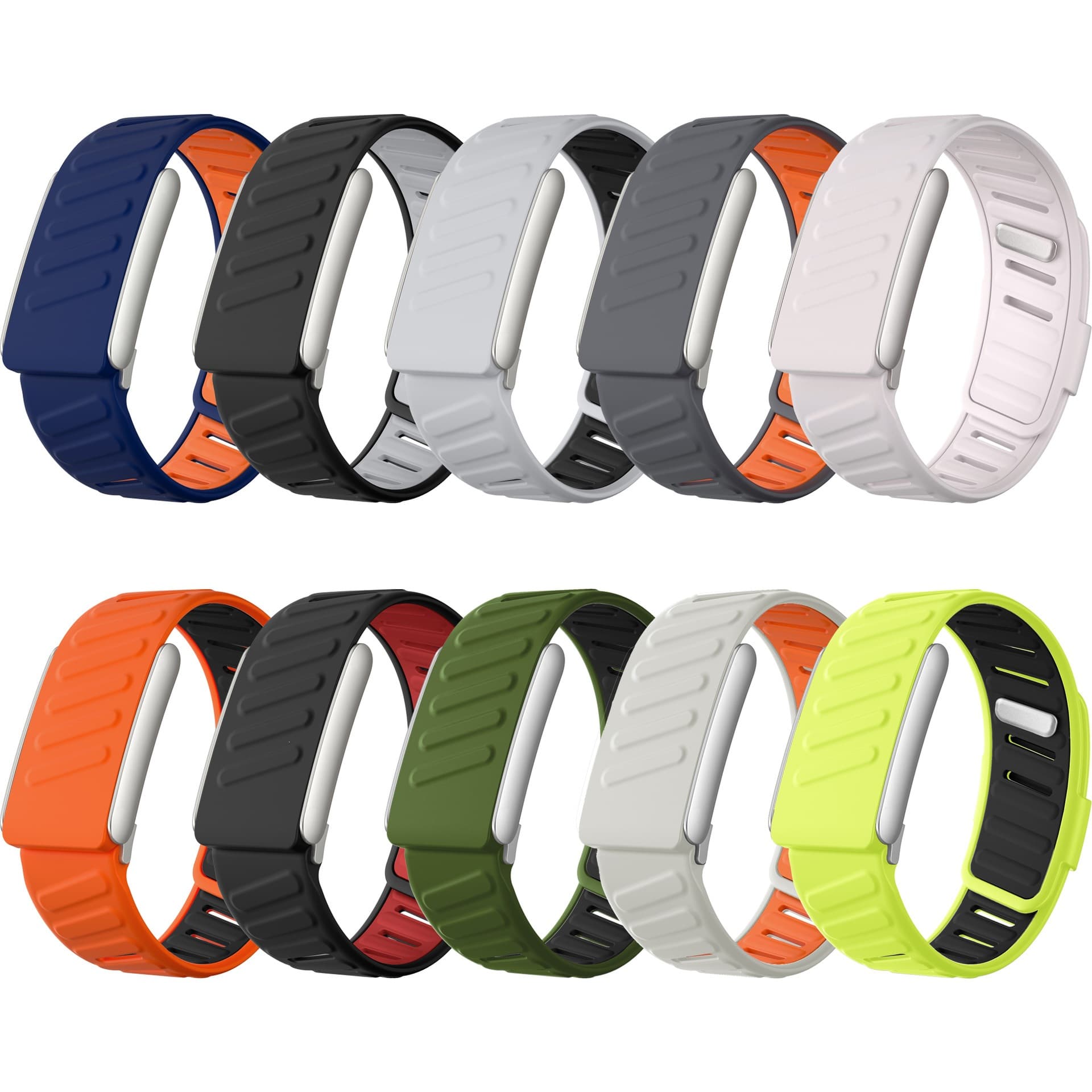 Suitable for Whoop Silicone Watch Strap Whoop5.0 Two-Color Silicone Watch Strap Whoop5.0 Waterproof Sports Wristband