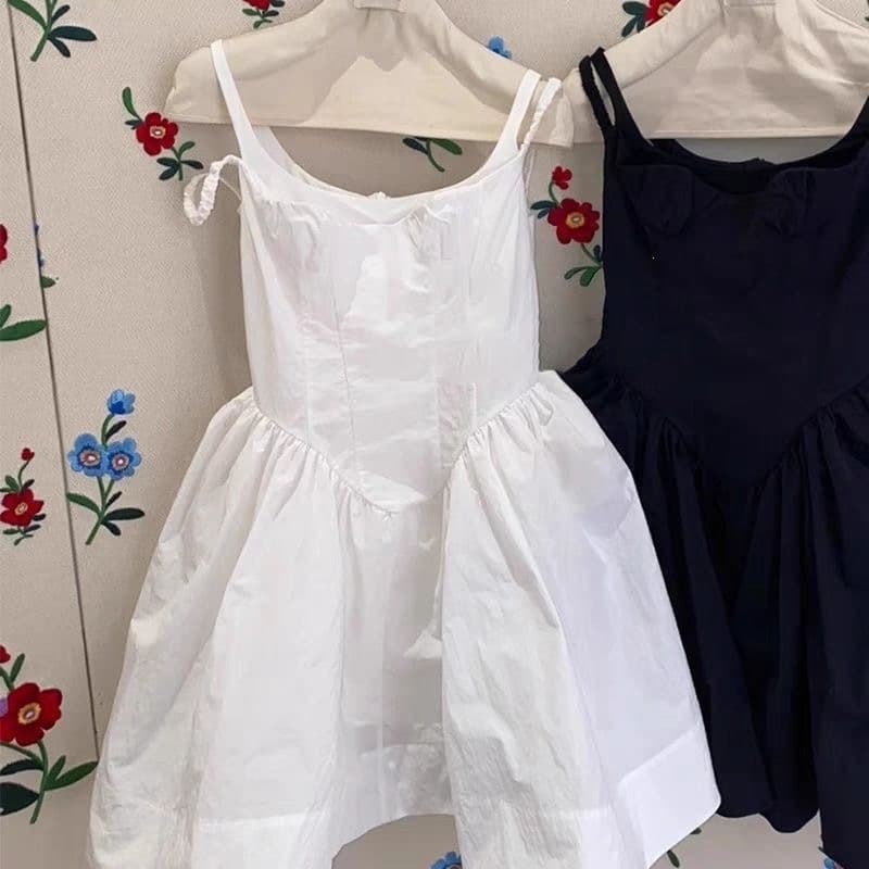 Girls' Suspender Dress Summer 2026 New Style Baby Girl Dress Summer Fashionable Retro French Style Children's Dress Summer