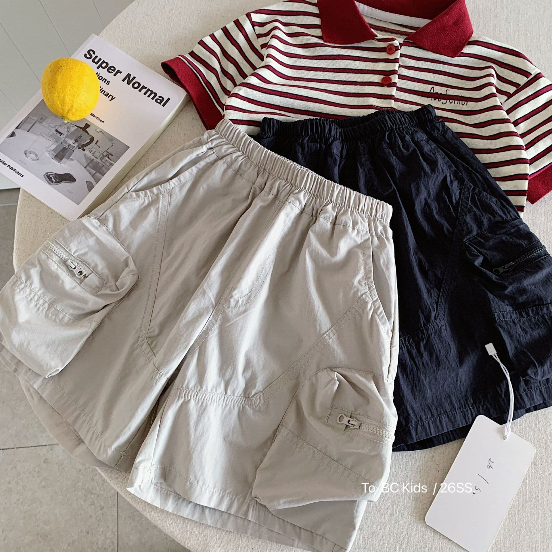 Bangcheng Boys' Shorts 2026 Summer New Children's Pocket Casual Knee-Length Shorts for Toddlers and Kids Huzhou Zhili
