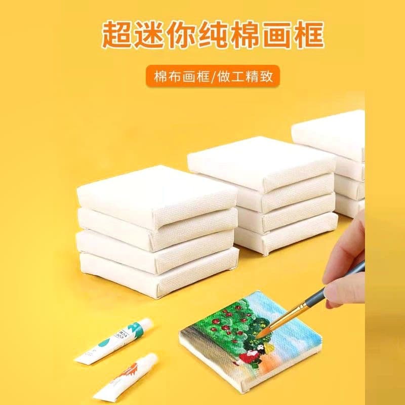 10x10cm Square Mini Drawing Board, Small Oil Painting Frame, Digital Oil Painting Easel, Suitable for Acrylic DIY Hand-Painted Oil Painting Board