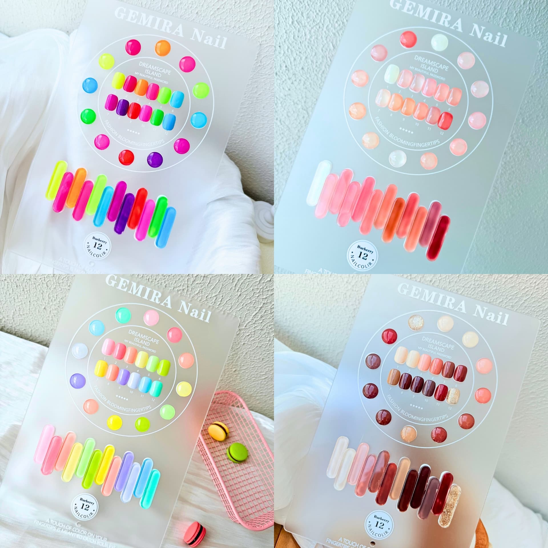 12-Color Matte Board Gel Polish Full Set Popular Colors Elegant Nail Polish Nail Art Gel for Nail Salons