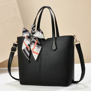 Mature Style Women's Bag Scarf New Simple Fashion Retro Large Capacity Women's Shoulder Bag Palm Print Small Tote Bag