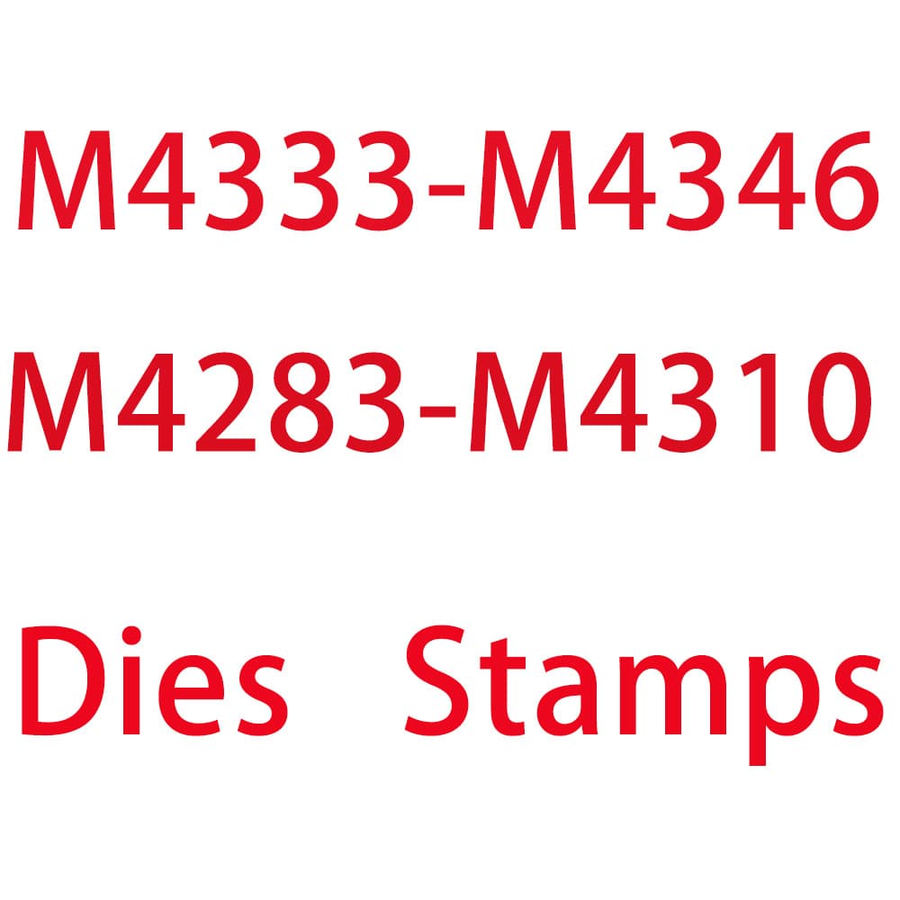 New products in August 2025 M4283-M4346 dies and stamps set