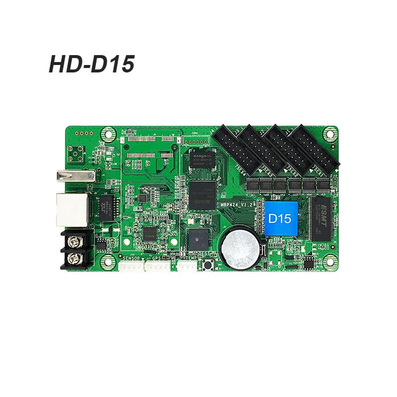 Gray Scale HD-D16 Full-Color LED Display Control Card for Small/Medium Screens and Strip Screens, Plus D35 Storefront Screen Asynchronous Transmitter Card