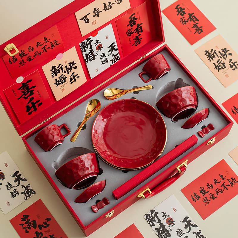 Wedding gift for bride, special marriage present for newlyweds, bridesmaid gift, practical engagement return gift, tableware bowl and chopsticks set
