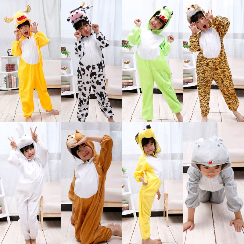 Kindergarten Children's Day Stage Costume Festival Performance Outfit Cosplay Tiger Lion Rabbit Animal Performance Clothing