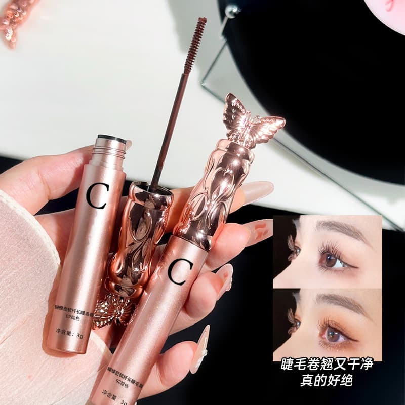 Dieyi Yuanyang slim mascara, long-lasting, long, thick, waterproof, not easy to smudge, styling mascara wholesale