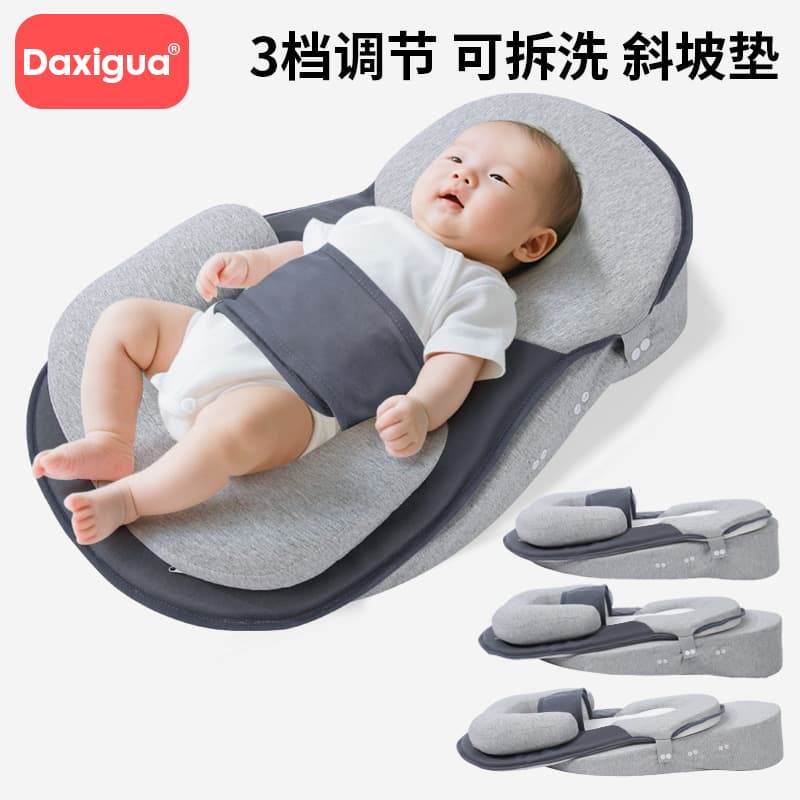 Newborn Confinement Center Baby Correction Anti-Eccentric Head Pillow Side Sleeping Pillow Positioning Pillow Type Pillow Anti-Overflow Milk Manufacturer