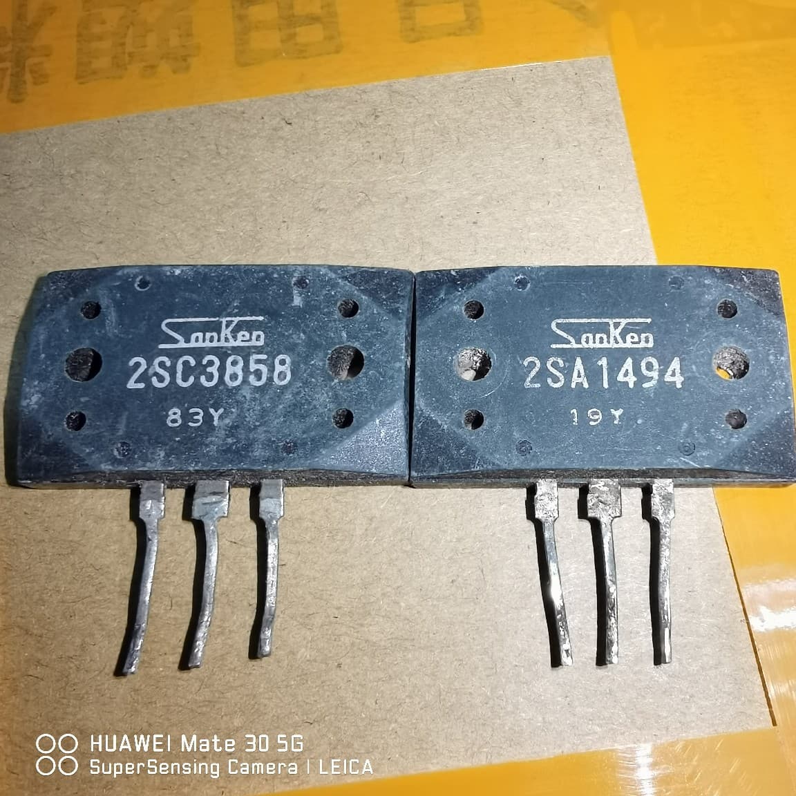 2SA1494 2SC3858 Original Imported Salvaged Amplifier Matched Original Markings A1494 C3858 Matched Price
