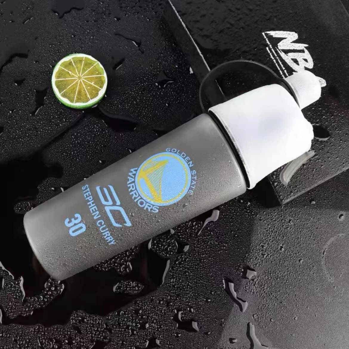 Trendy Cooling Spray Water Bottle Star Plastic Cup Student Gift Portable Cup Sports Outdoor Student Cup