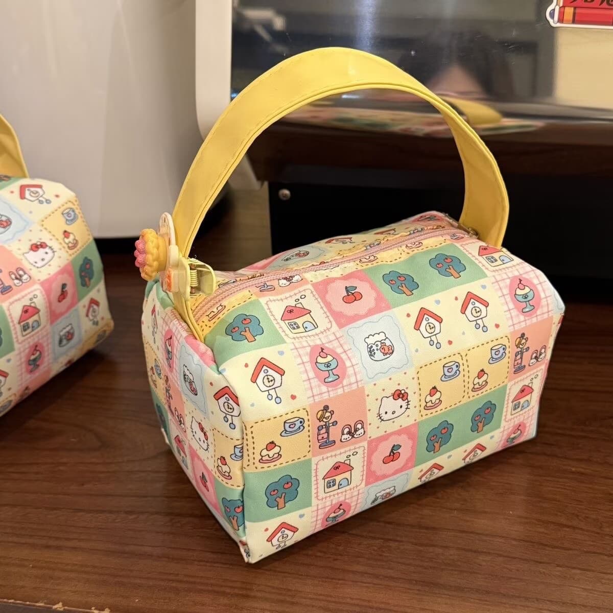 New ins cat storage bag cartoon cosmetic bag portable washing and going out three-dimensional travel handbag cute bag