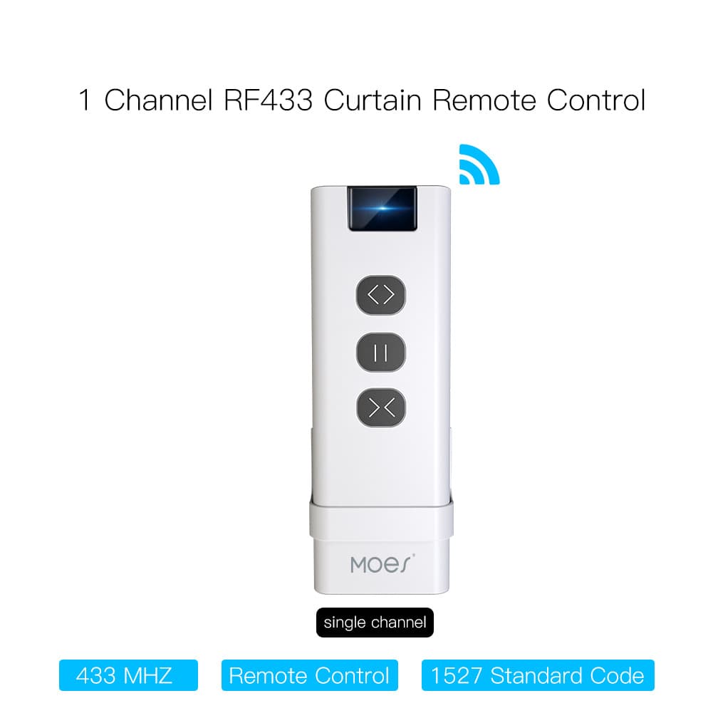 Smart RF433 Remote Controller Single Channel for Switching Blinds Lighting And Curtains with Dimming Functionality