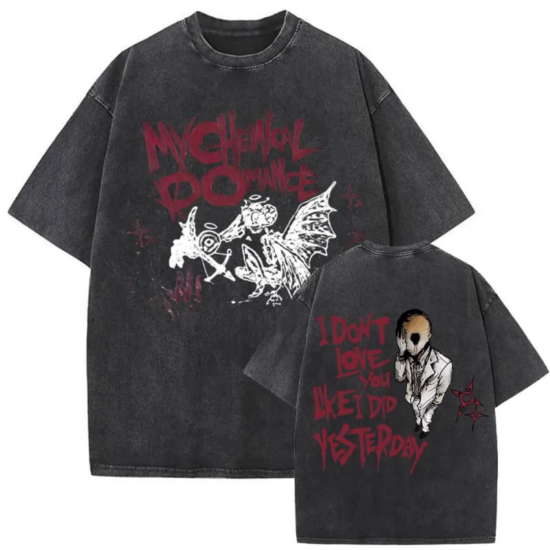European size pure cotton washed vintage My Chemical Romance T-shirt