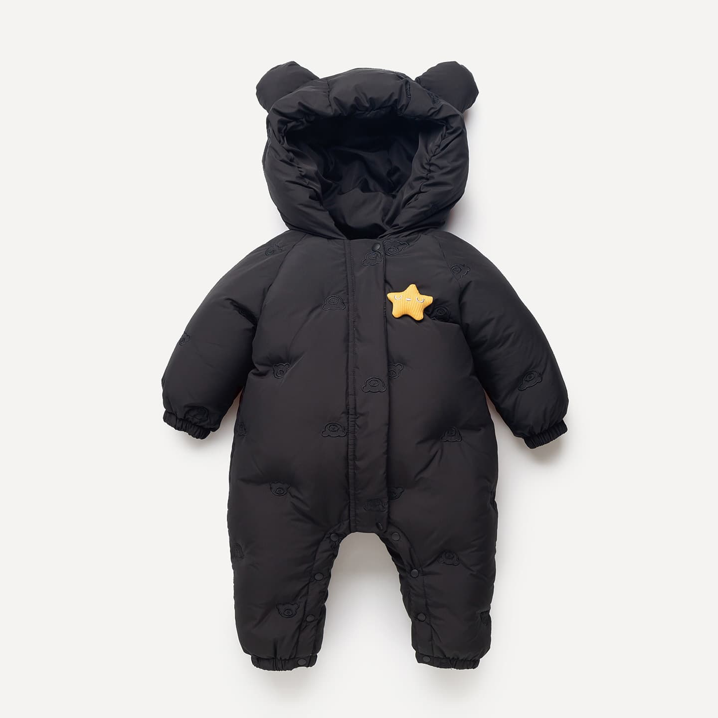 New Style Baby Down Jumpsuit Winter Outwear for 1-2 Years Old Toddler Thickened Crawling Suit Coat