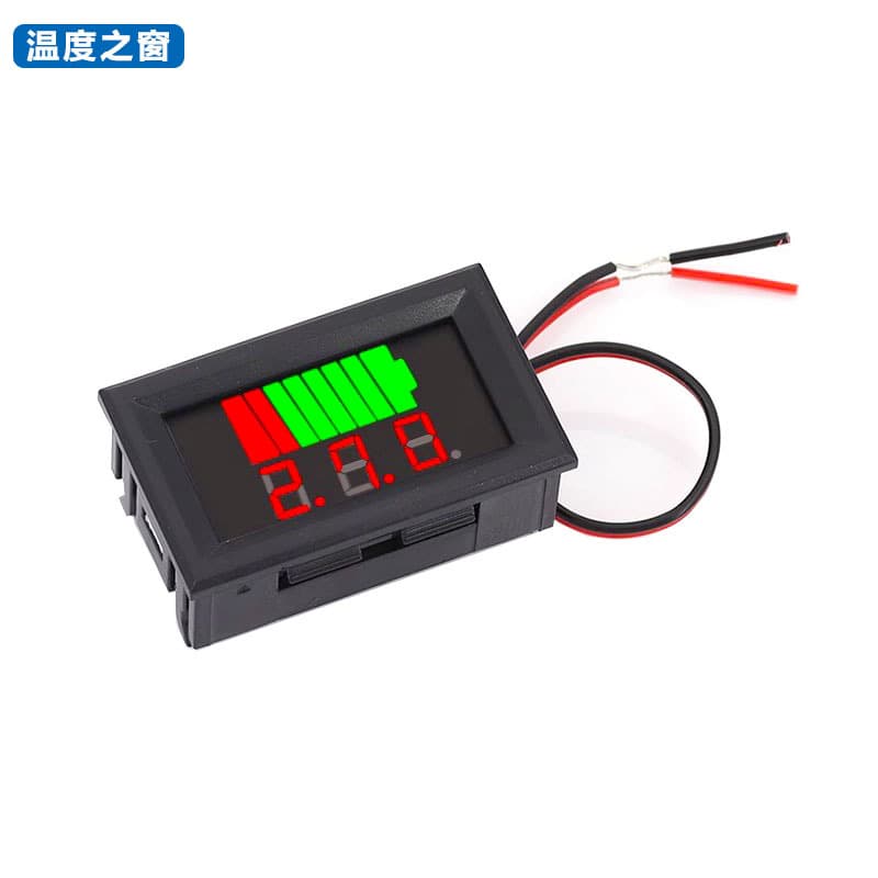 Battery Lithium Battery Electric Vehicle Fuel Gauge 12V 24V 36V 48V 60V 72V 84V Reverse Polarity Protection Universal