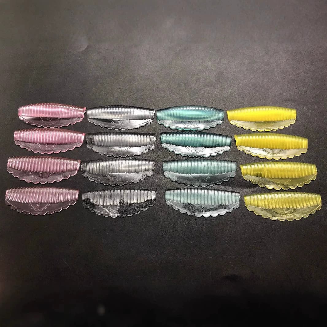 Cross-border wholesale 4 pairs of jelly self-adhesive keratin eyelash curling silicone eyelash eye pads perm eyelash eye pads