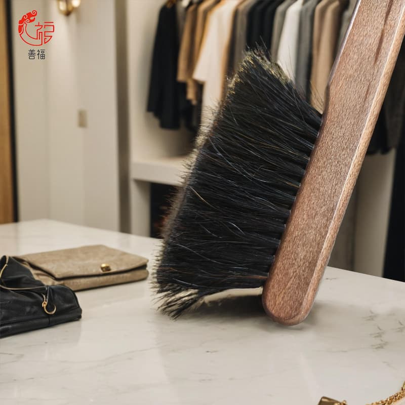 Horsehair Coffee Brush Anti-Static Coffee Grounds Cleaning Bar Sweep Dregs Brush