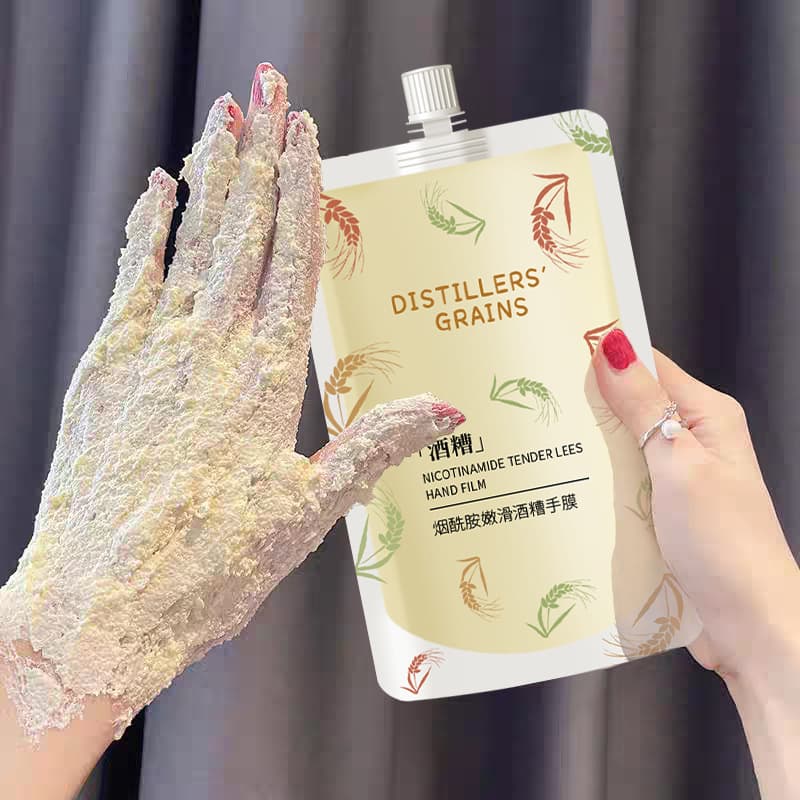Viral Niacinamide Sake Lees Hand Mask for Nourishing, Dead Skin Removal, Exfoliation, and Hydration - Wholesale Hand Care Mask