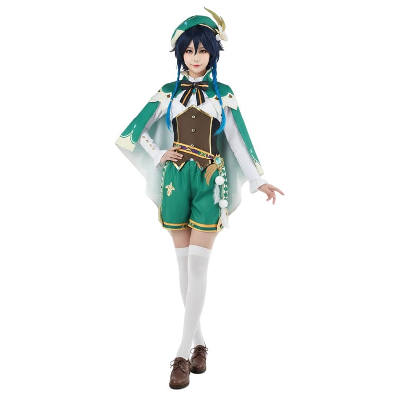 Wendy Cosplay Anime Game Costume Set for Women, Full Set Halloween Wendy Cosplay in Stock