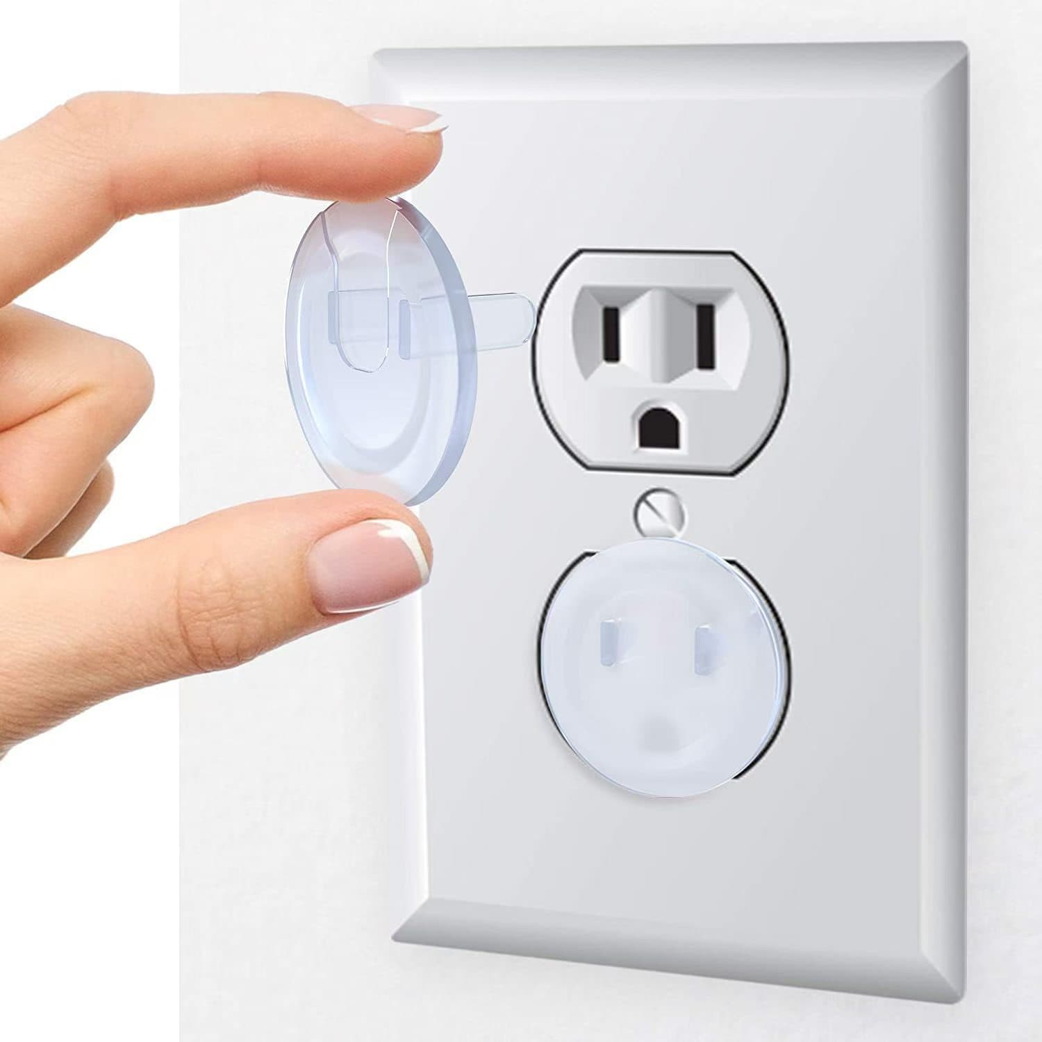 Cross-border US Standard Child Anti-Shock Outlet Cover, US Regulation Infant 2-Pin 3-Hole Power Protector